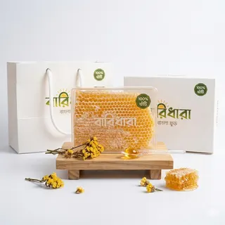 চাকসহ মধু (কেজি হিসাবে)